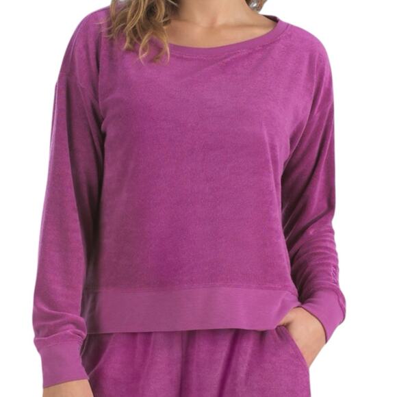 Sea-Doo Women’s 2XL Violet Terry Sweatshirt Pullover Sporty Coastal Loungewear - Picture 1 of 8